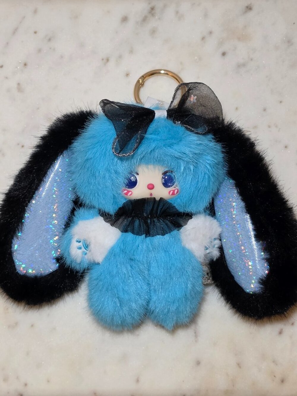 Liila’s Rainbow Candy Bunny Plush Keychain - Bì Qióng Azure Sky